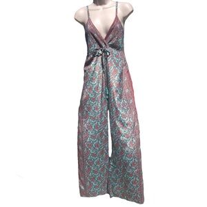 Teal Pink Pant Jumpsuit